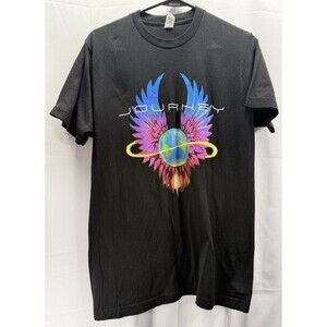Journey Band Infinity Wings Black T-Shirt Size Medium
